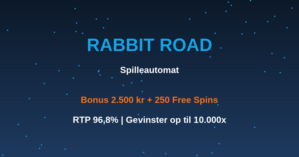 Rabbit Road Spilleautomat | Spil Gratis | Bonus 2.500 kr + 250 Free ...